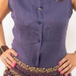 camicia smanicata in lino – Sartoria Sociale
