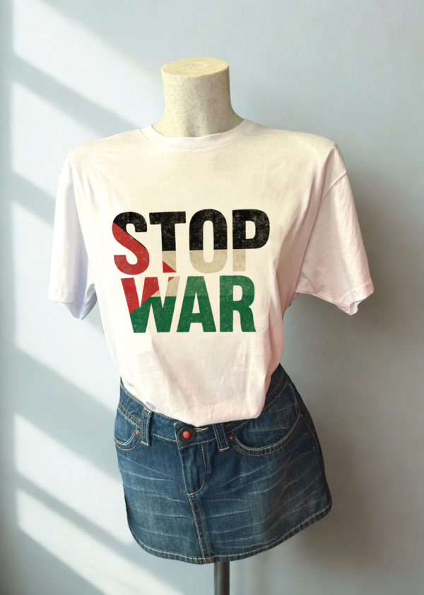 t-shirt stop war gaza